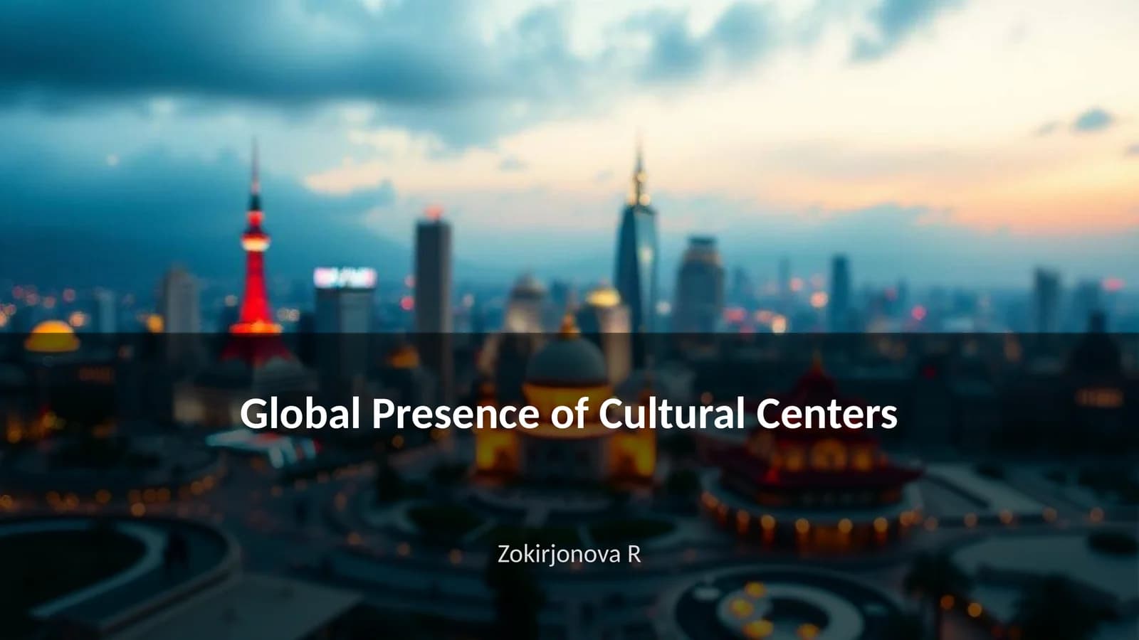 Global Presence of Cultural Centers