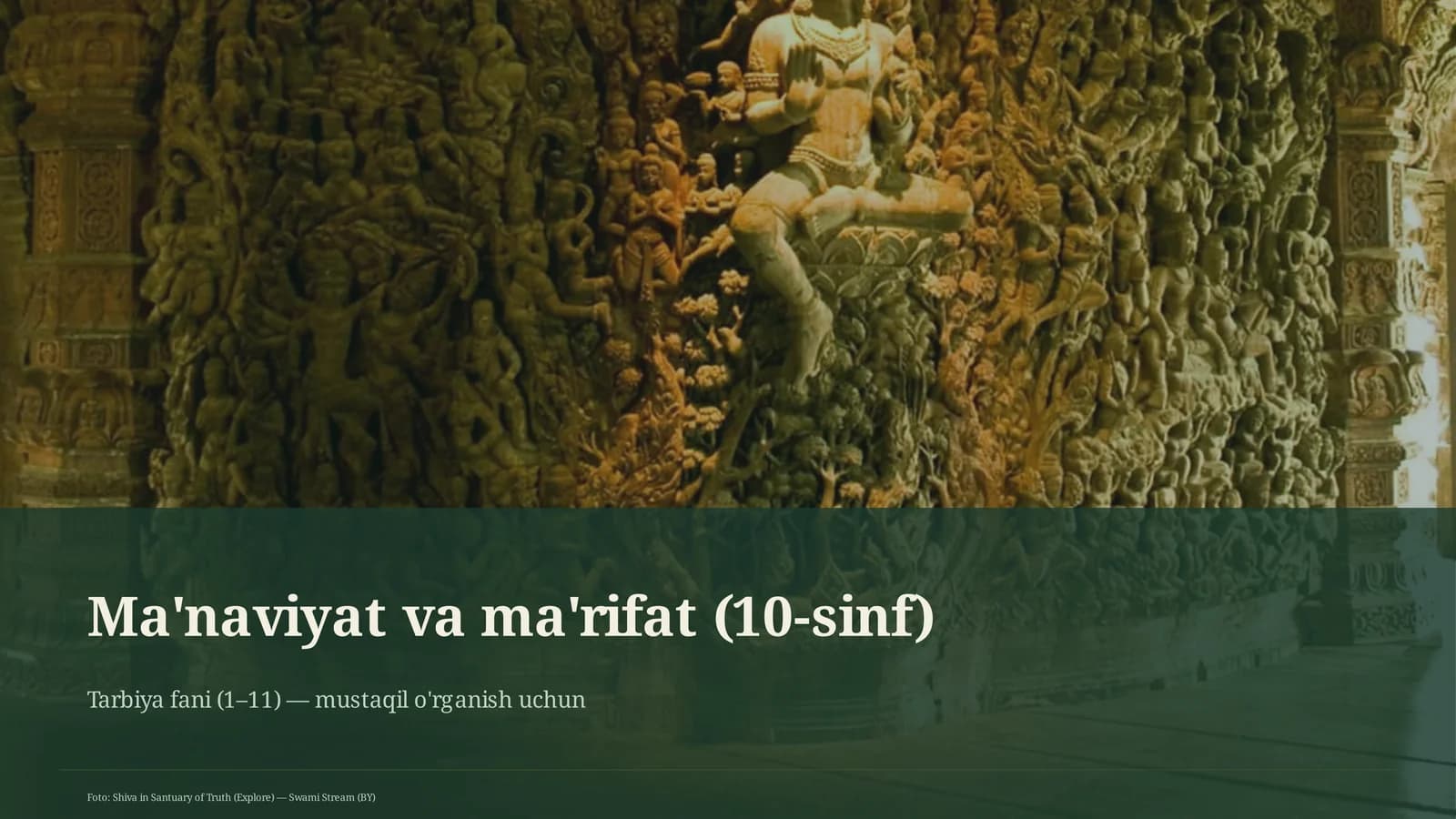 Ma'naviyat va ma'rifat (10-sinf)