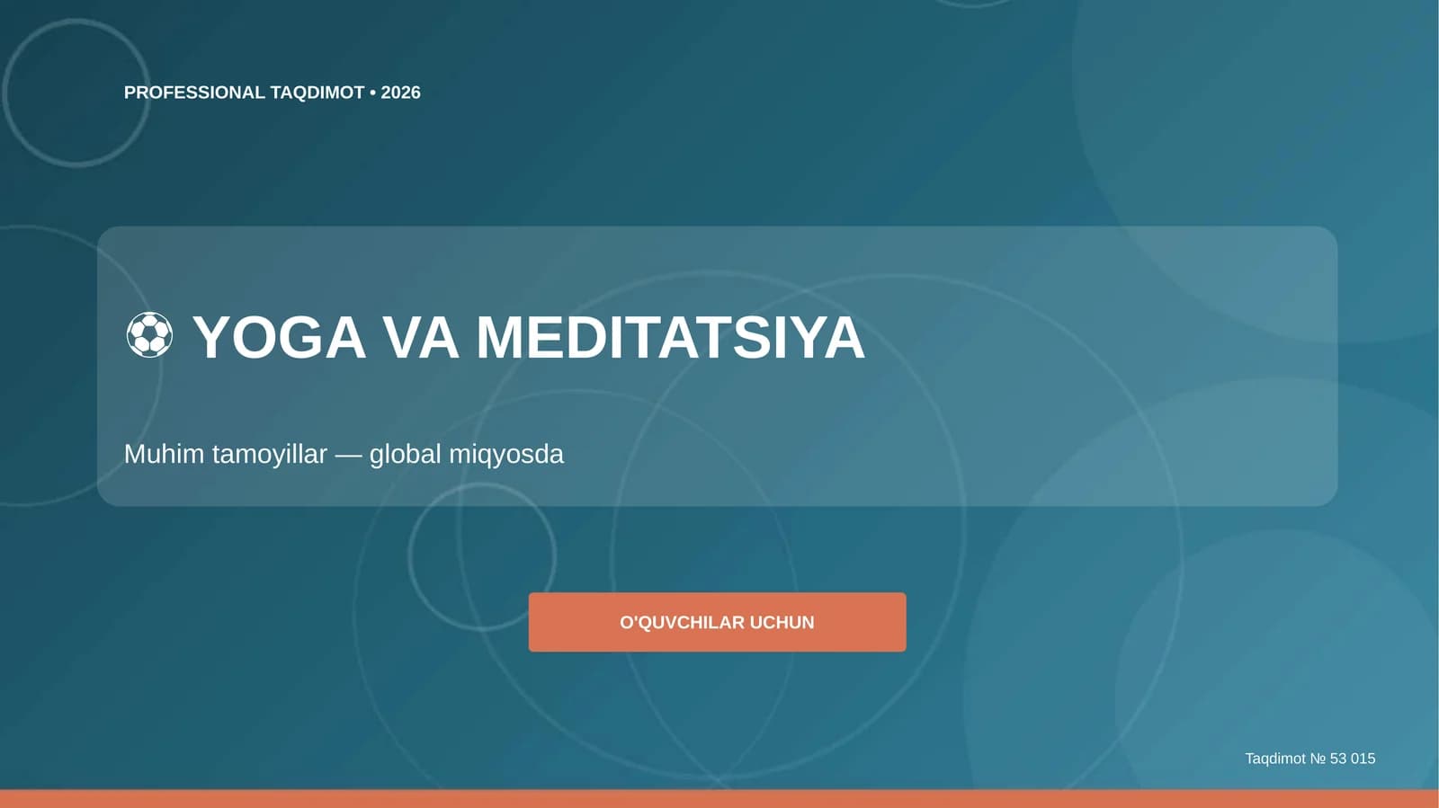 Yoga va meditatsiya: muhim tamoyillar (global miqyosda) [o'quvchilar uchun]