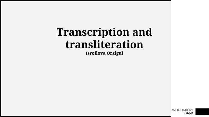Introduction to Translation