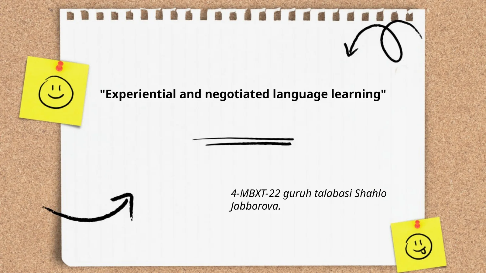 Task-Based Language Learning