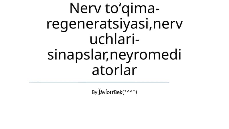 Nerv toqima-regeneratsiyasi