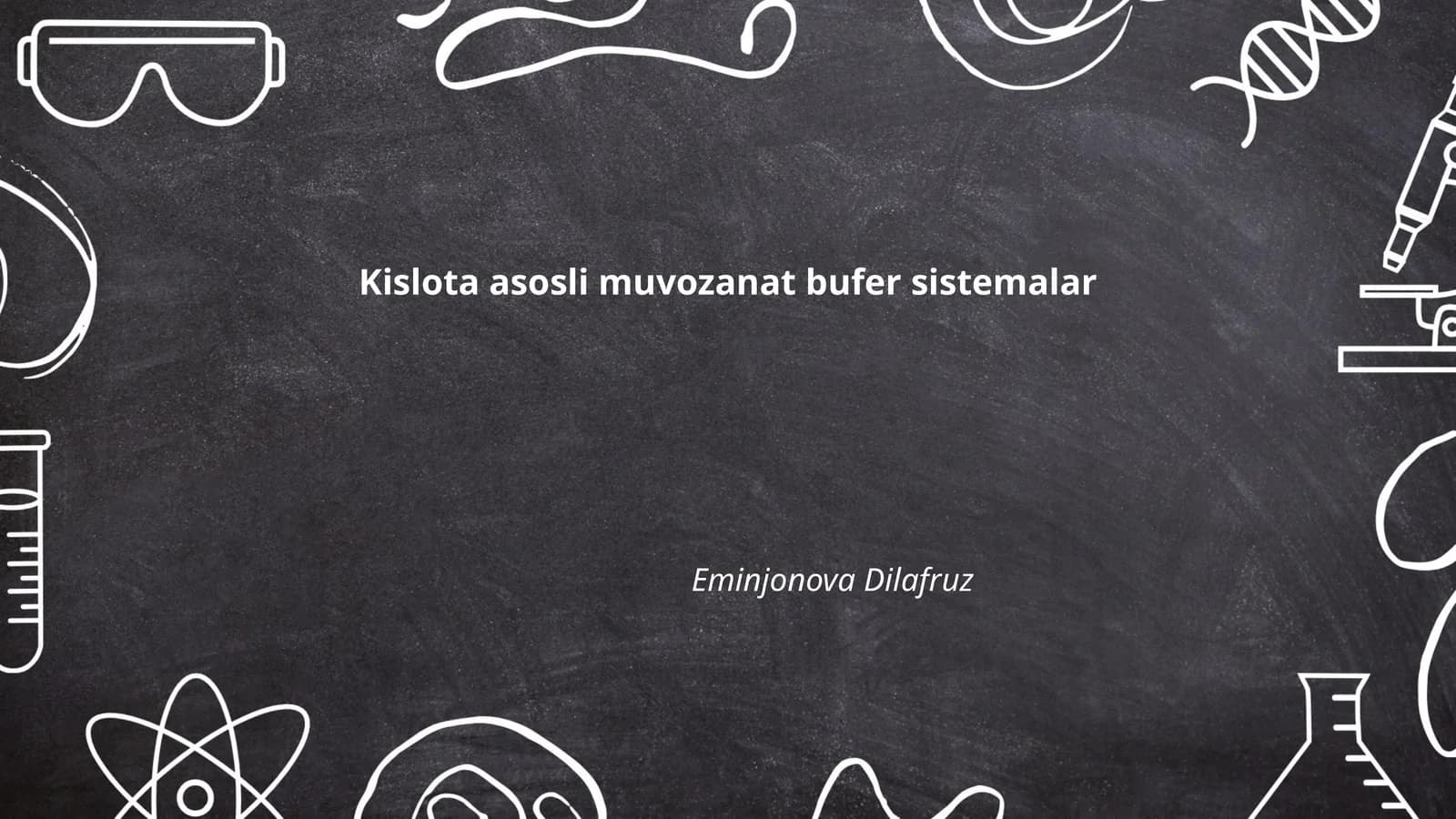 Kislota asosli muvozanat bufer sistemalar