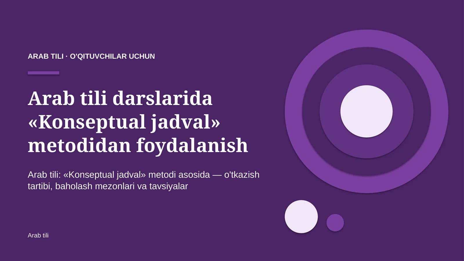 arab tili darslarida konseptual jadval metodidan foydalanish 4750