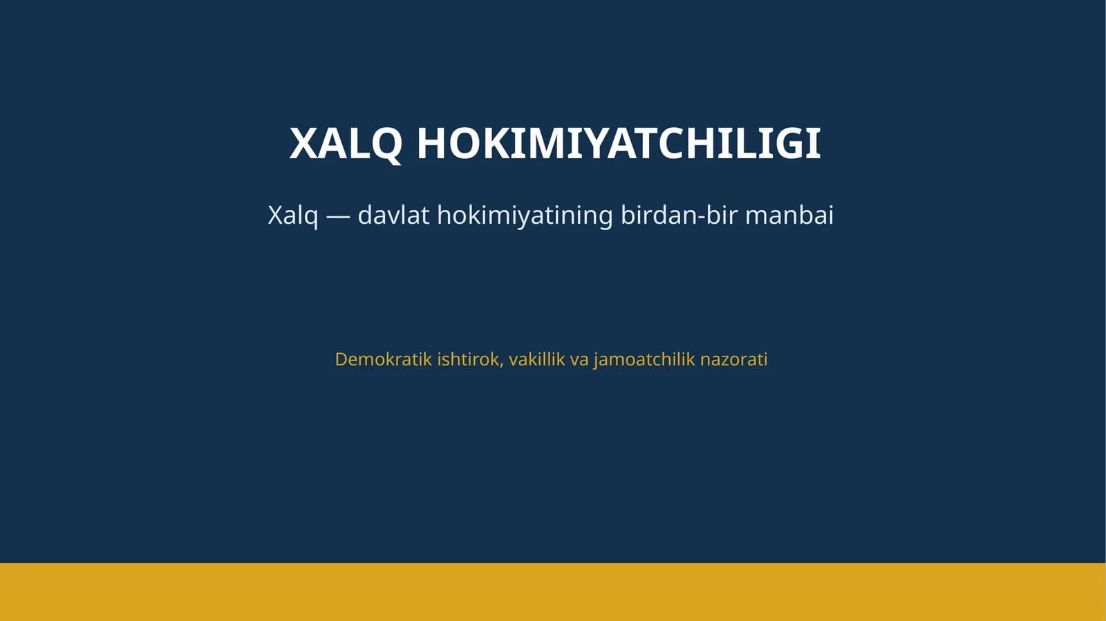 XALQ HOKIMIYATCHILIGI