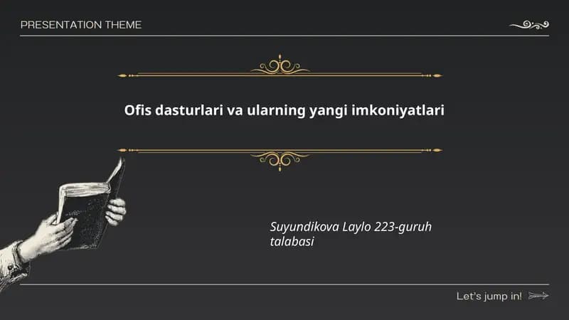 Ofis dasturlari va ularning yangi imkoniyatlari