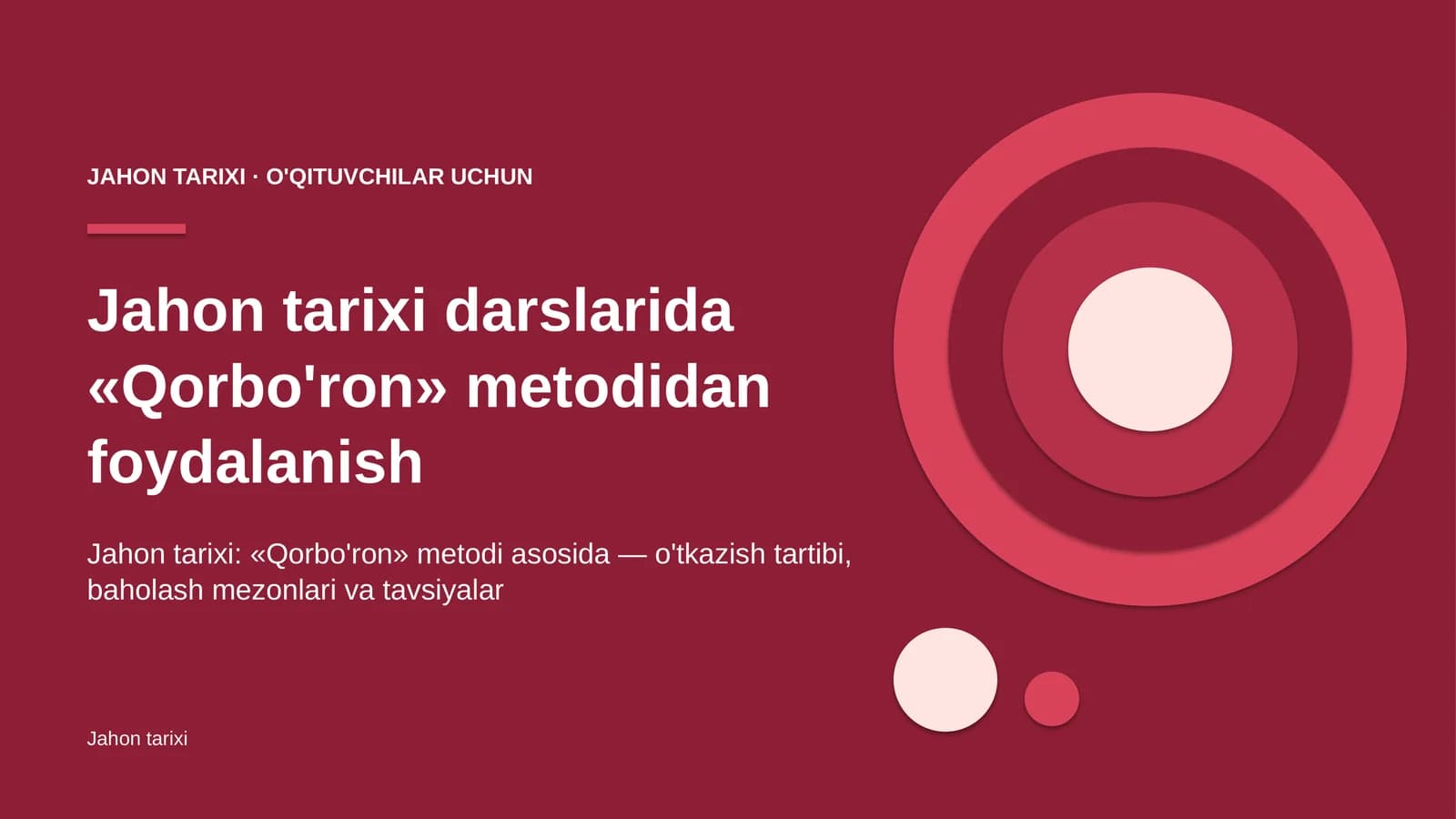 jahon tarixi darslarida qorbo'ron metodidan foydalanish 6903