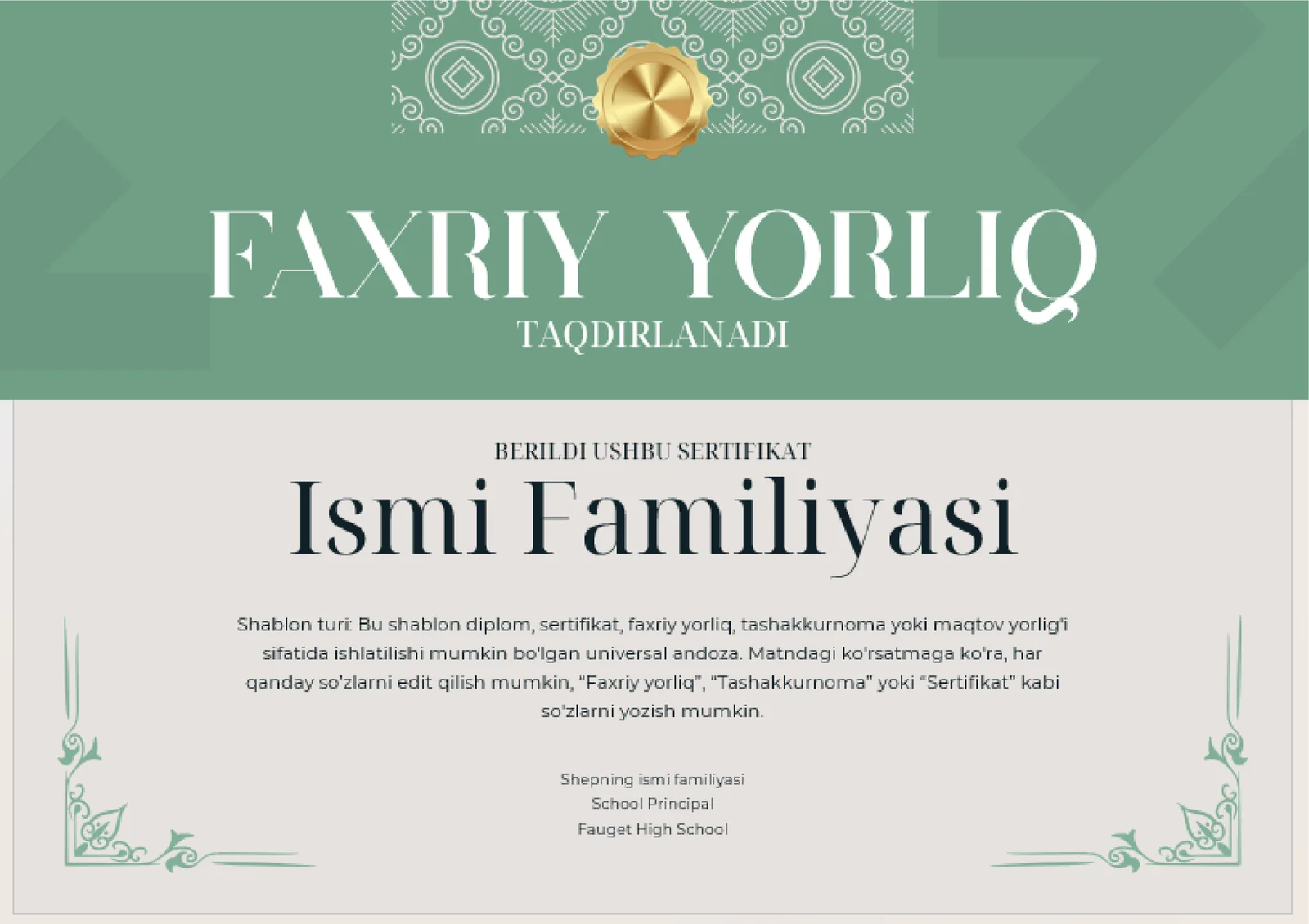 FAXRIY YORLIQ