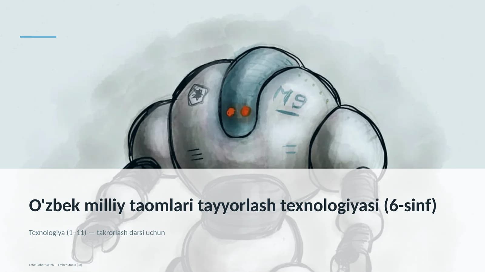 O'zbek milliy taomlari tayyorlash texnologiyasi (6-sinf)
