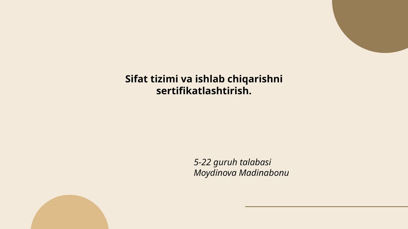 Sifat tizimi asoslari