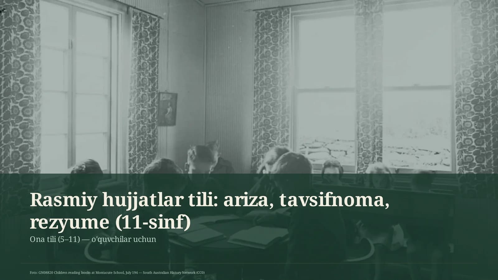 Ona tili (5–11)