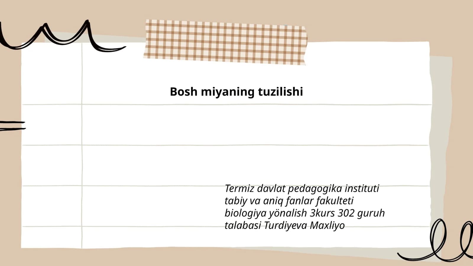 Bosh miyaning tuzilishi