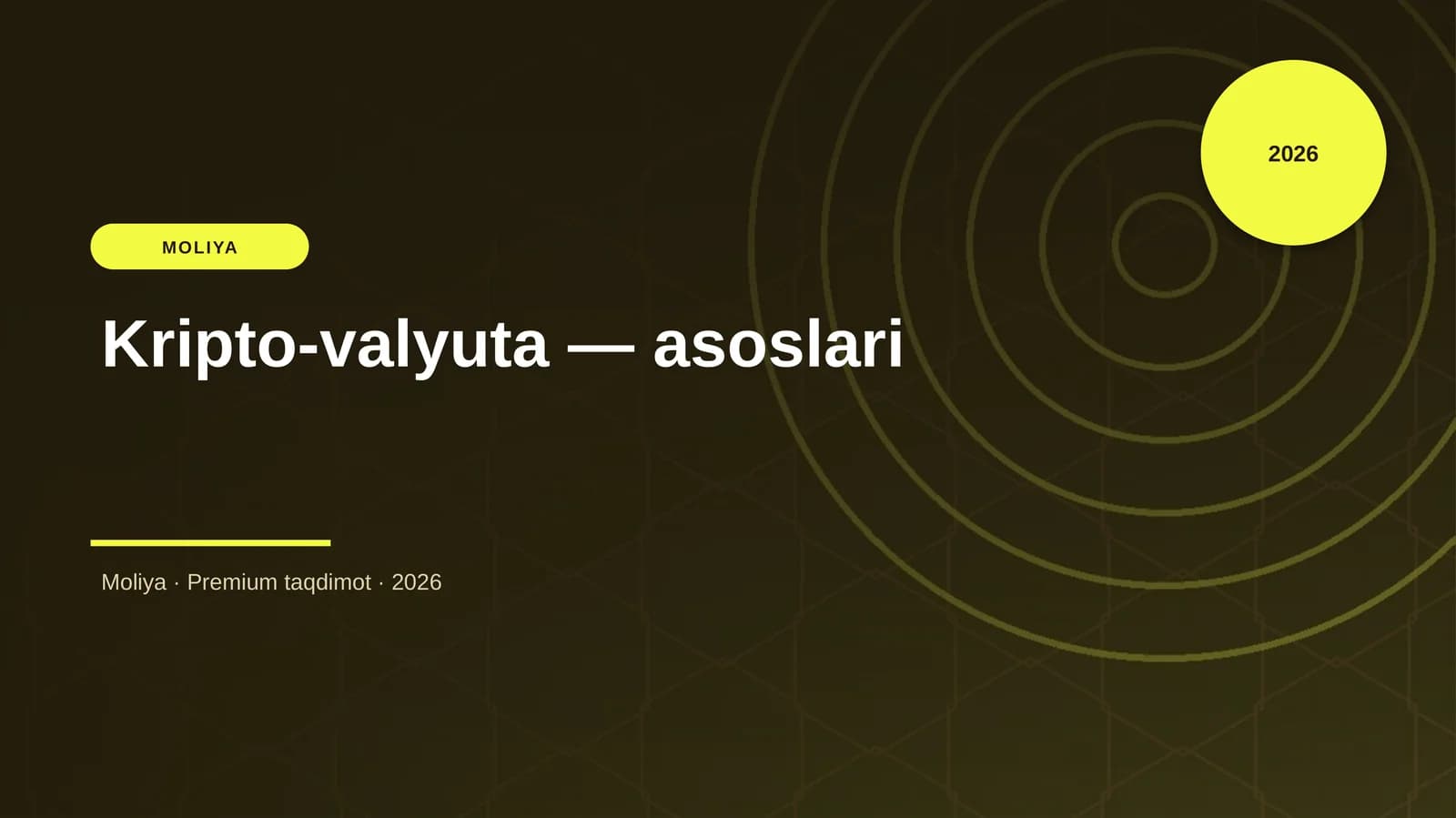 Kripto-valyuta — asoslari