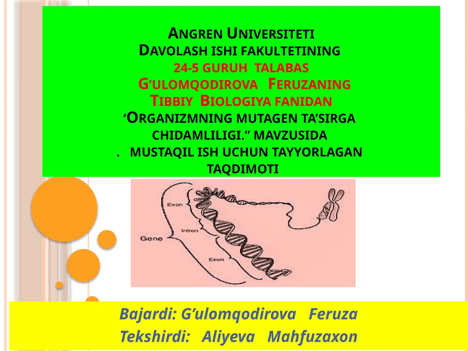 Tibbiy va biologiya fani
