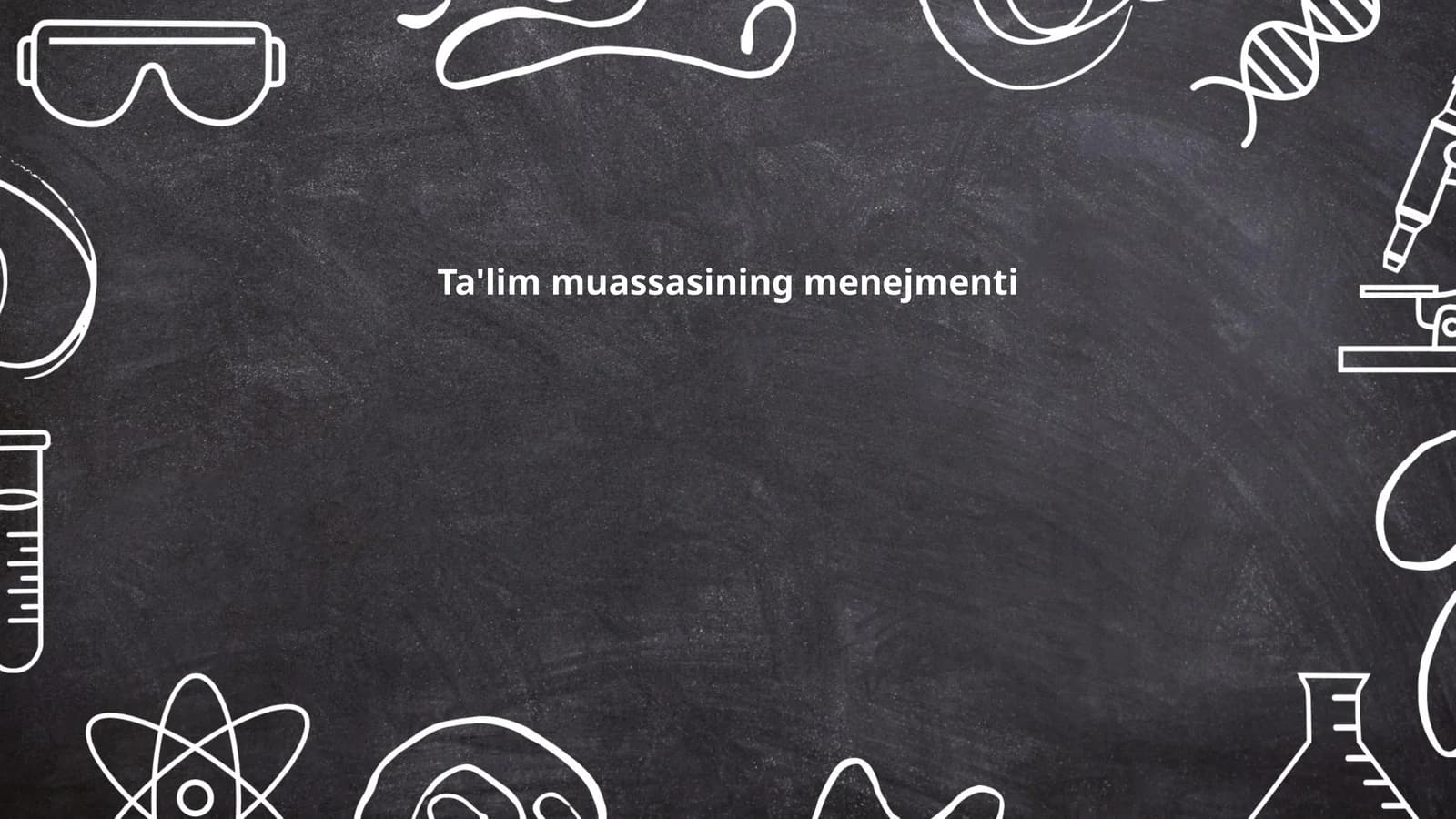 Ta'lim muassasining menejmenti