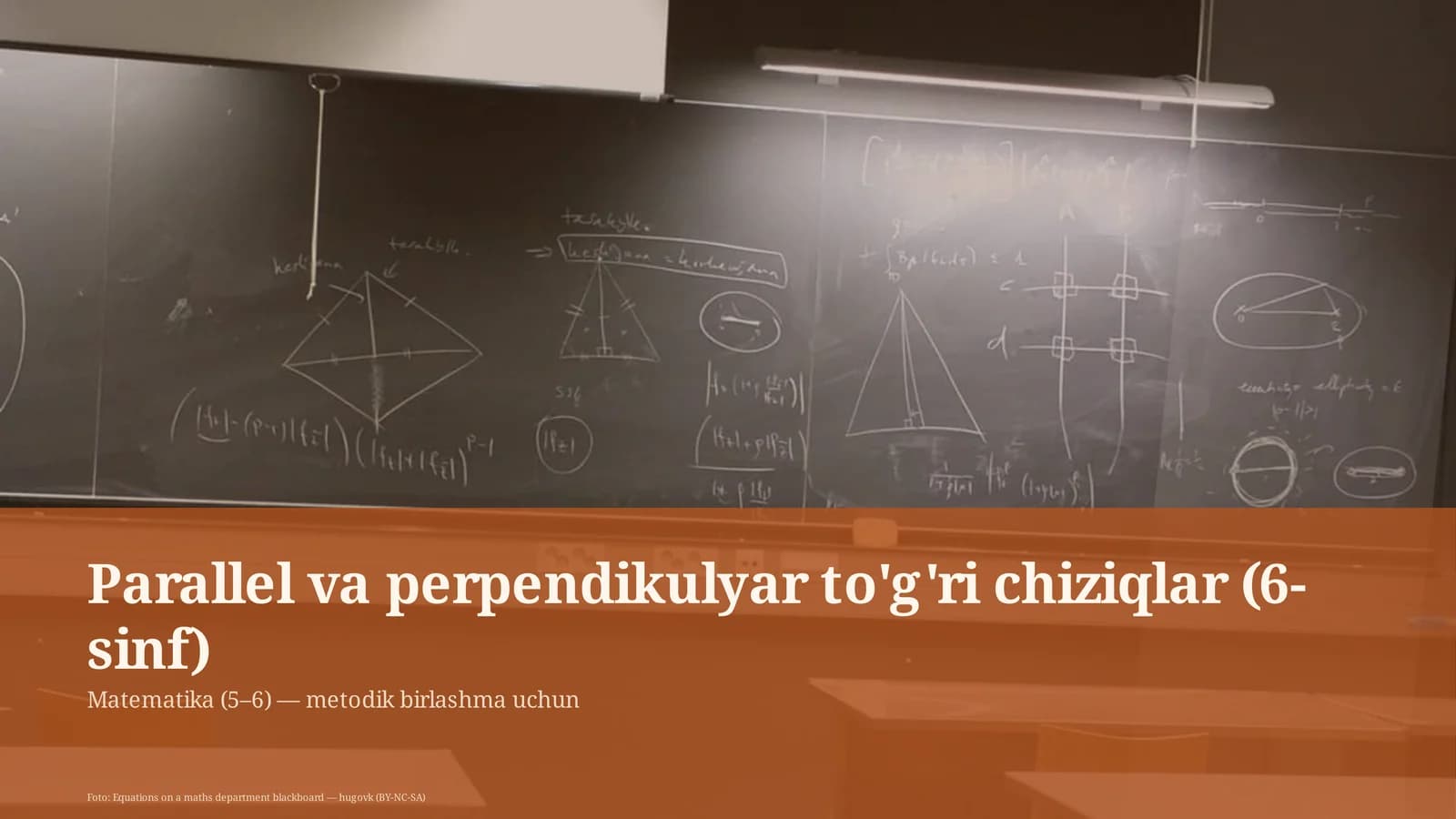 Parallel va perpendikulyar to'g'ri chiziqlar (6-sinf)