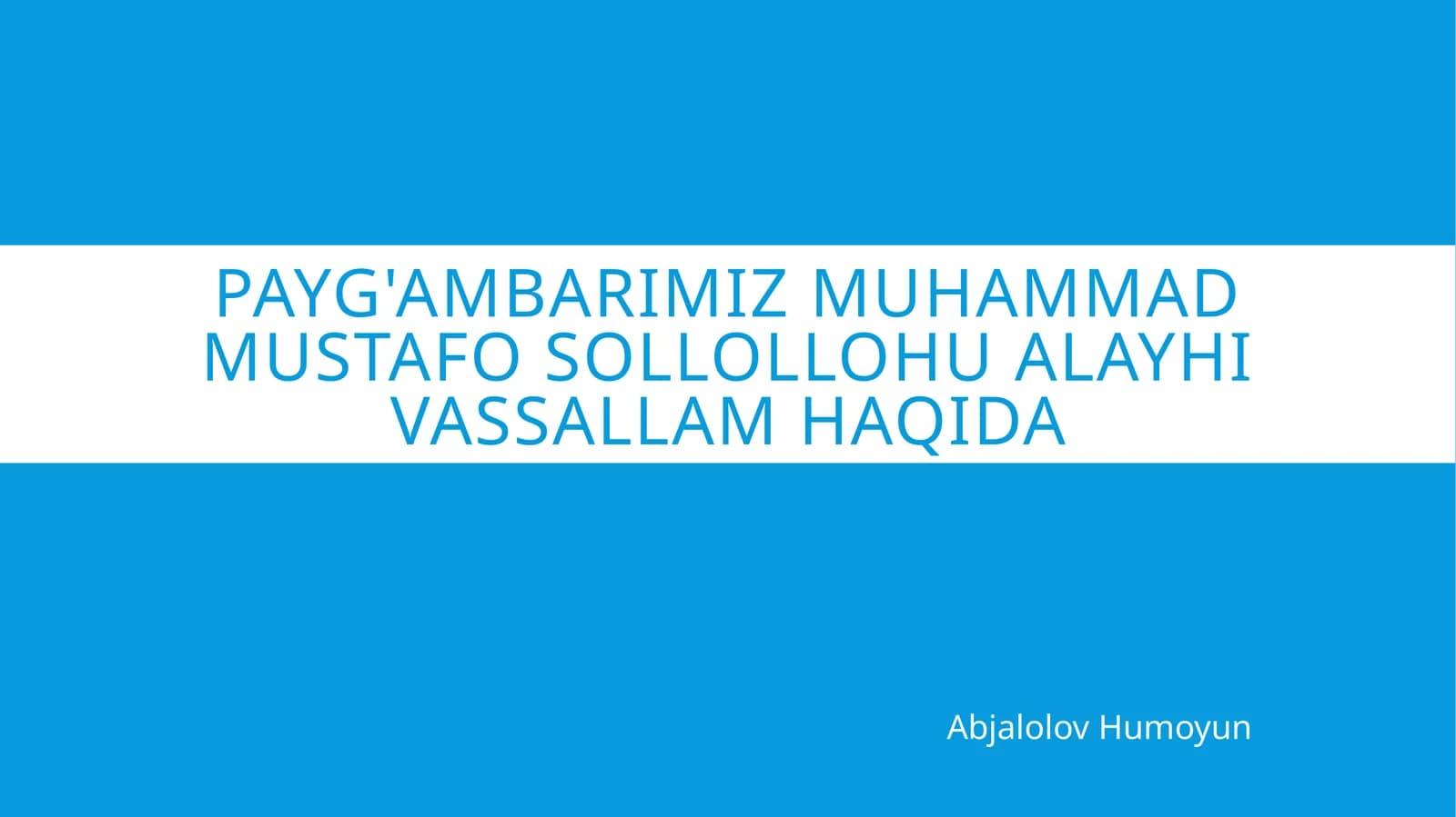 Abjalolov Humoyun