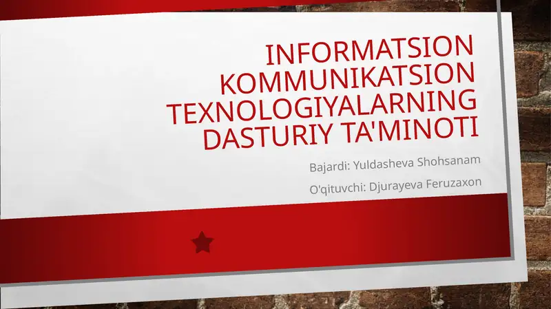 Dasturiy taʼminot