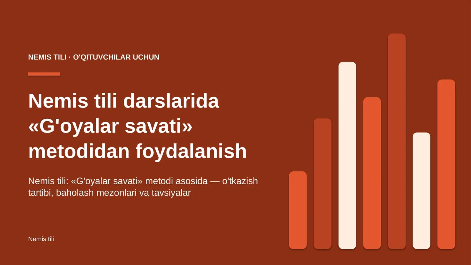 nemis tili darslarida g'oyalar savati metodidan foydalanish 6705