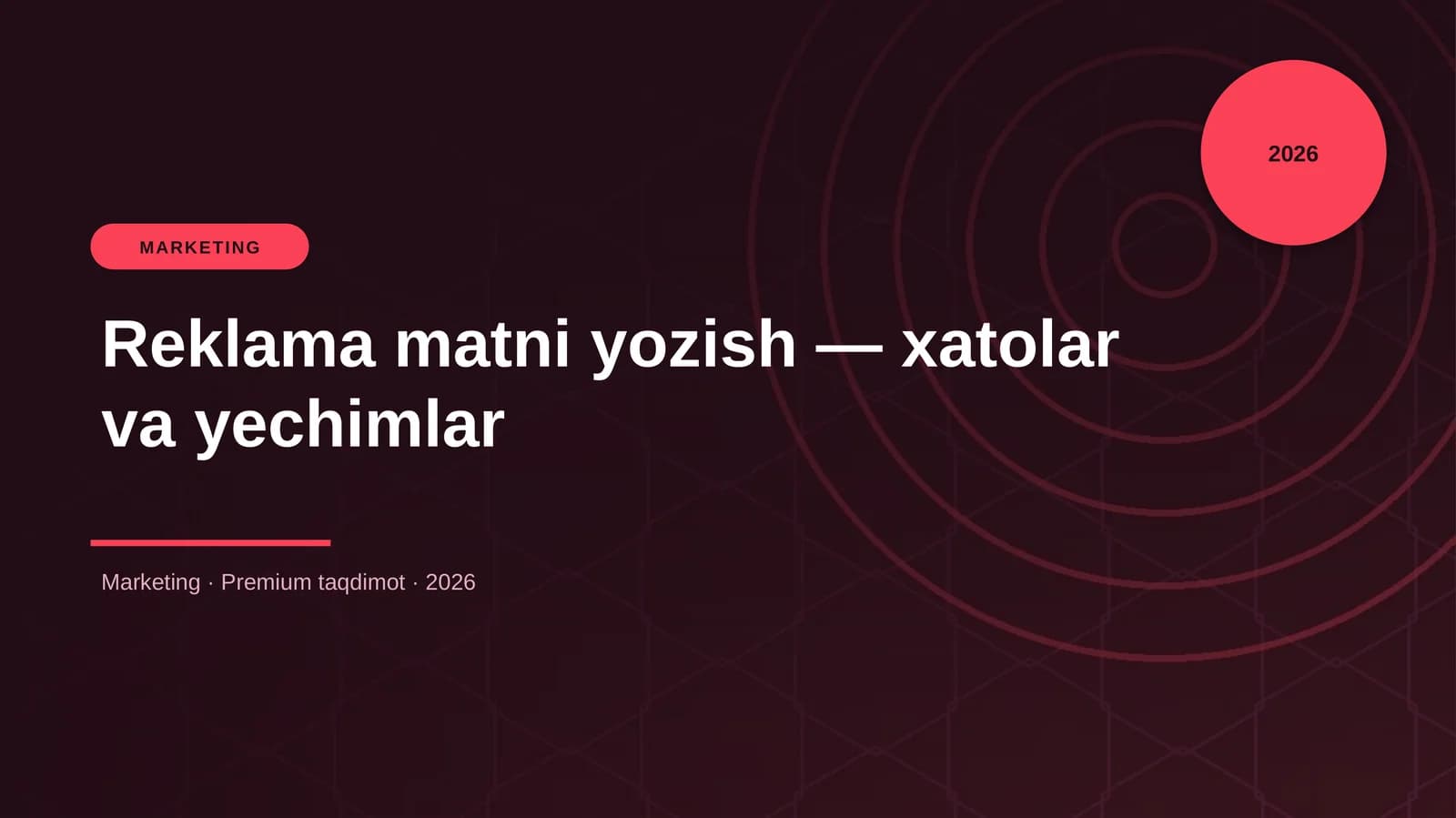Reklama matni yozish — xatolar va yechimlar