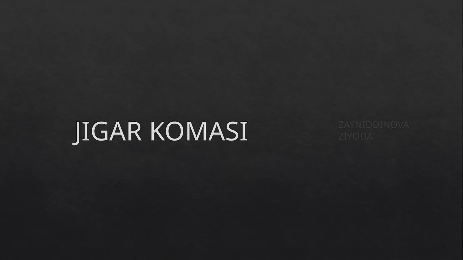 ЖИГАР КОМАСИНИНГ САБАБЛАРИ