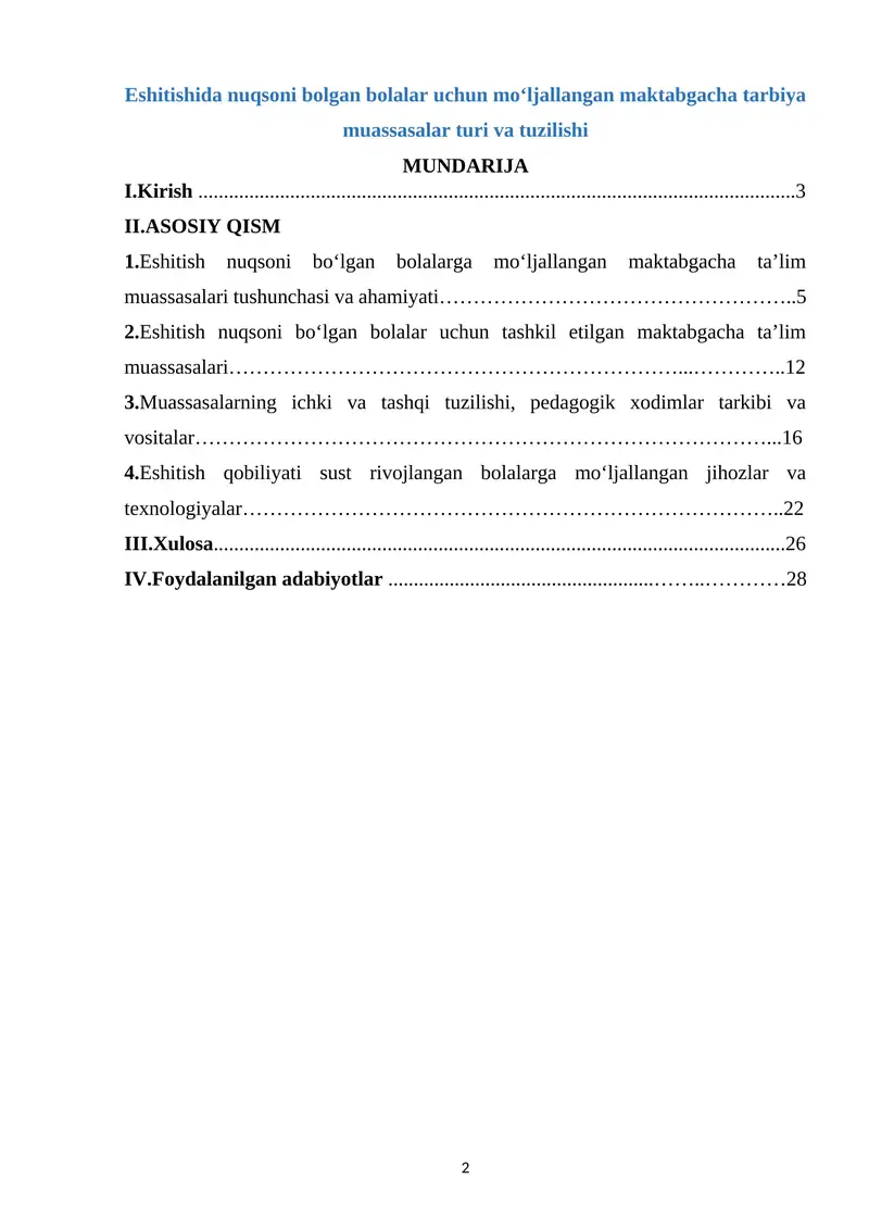 Maktabgacha Tarbiya Muassasalari