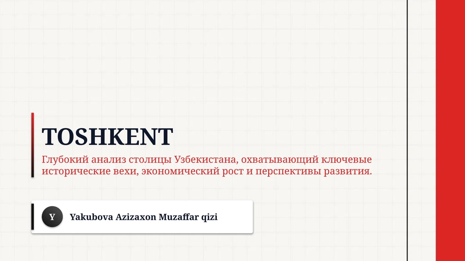 Toshkent