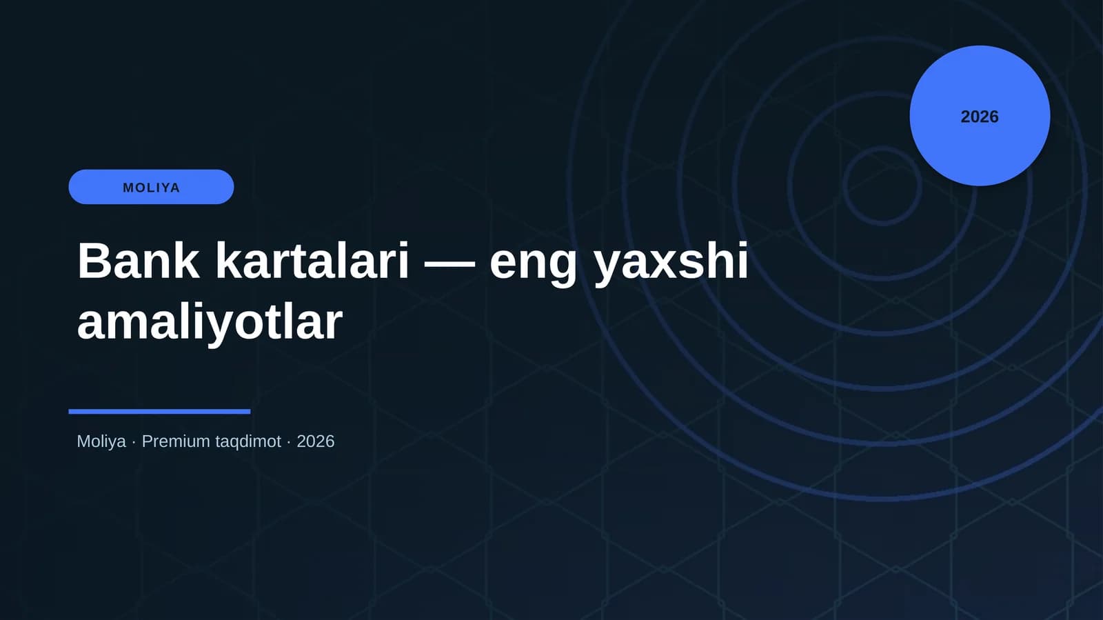 Bank kartalari — eng yaxshi amaliyotlar