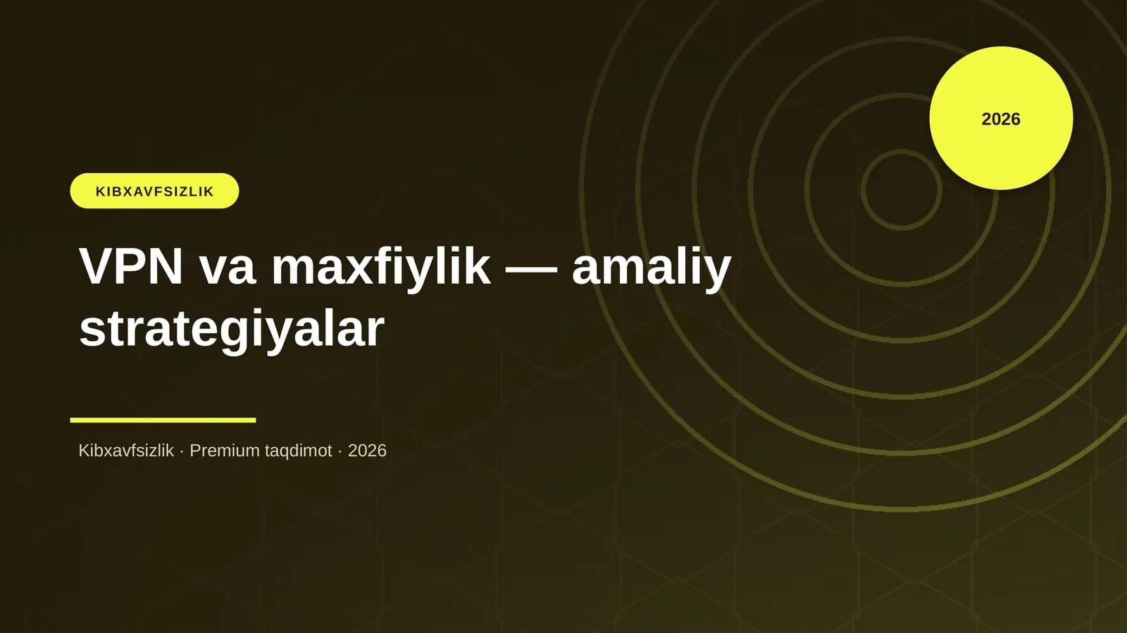 VPN va maxfiylik — amaliy strategiyalar