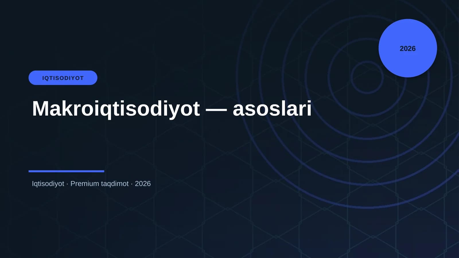 Makroiqtisodiyot — asoslari