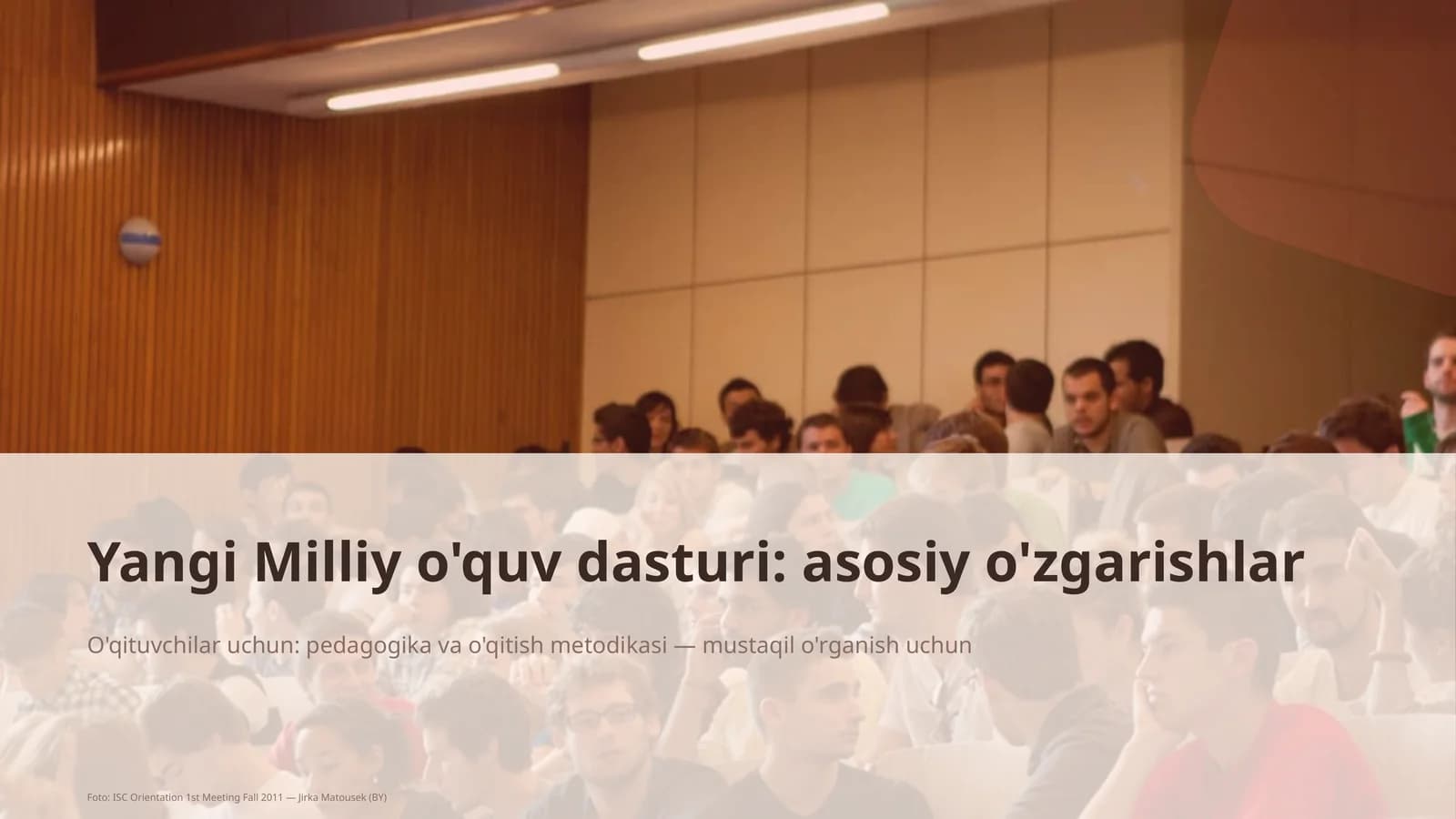 Yangi Milliy o'quv dasturi: asosiy o'zgarishlar