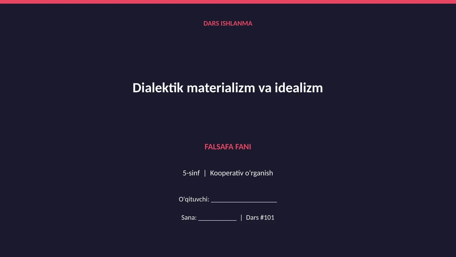 Dialektik materializm va idealizm