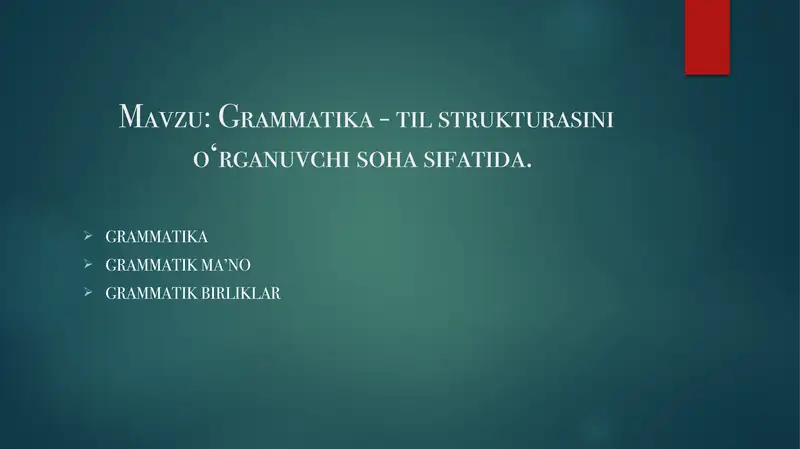 Grammatika