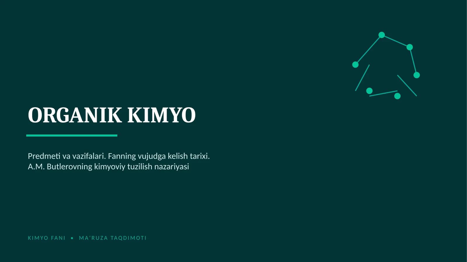 Organik kimyo
