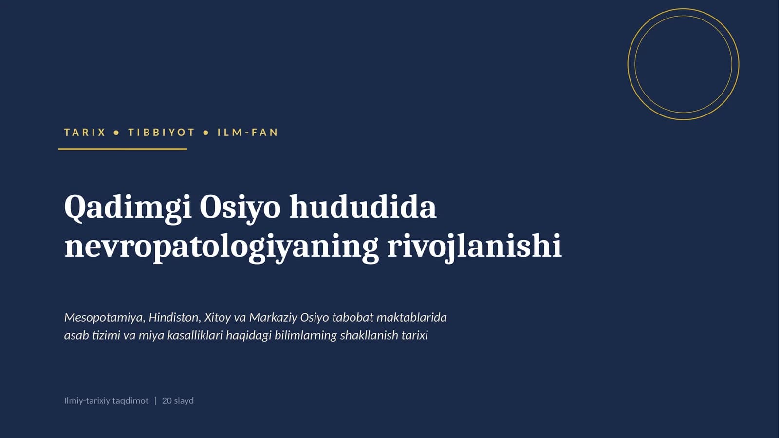 Nevropatologiya tarixi