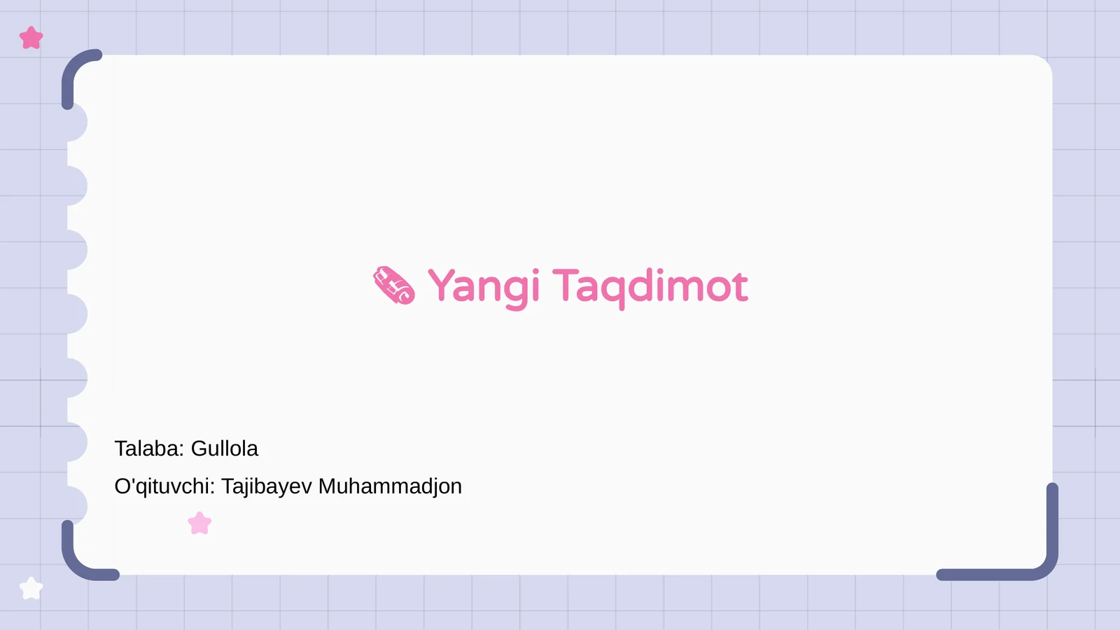 Yangi Taqdimot
