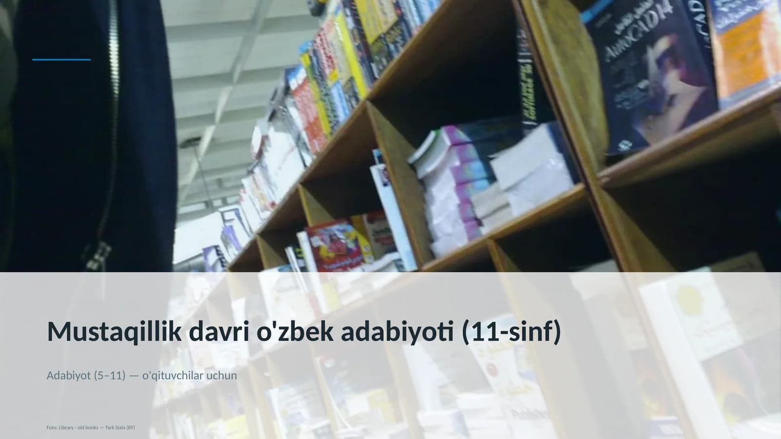 Mustaqillik davri o'zbek adabiyoti (11-sinf)