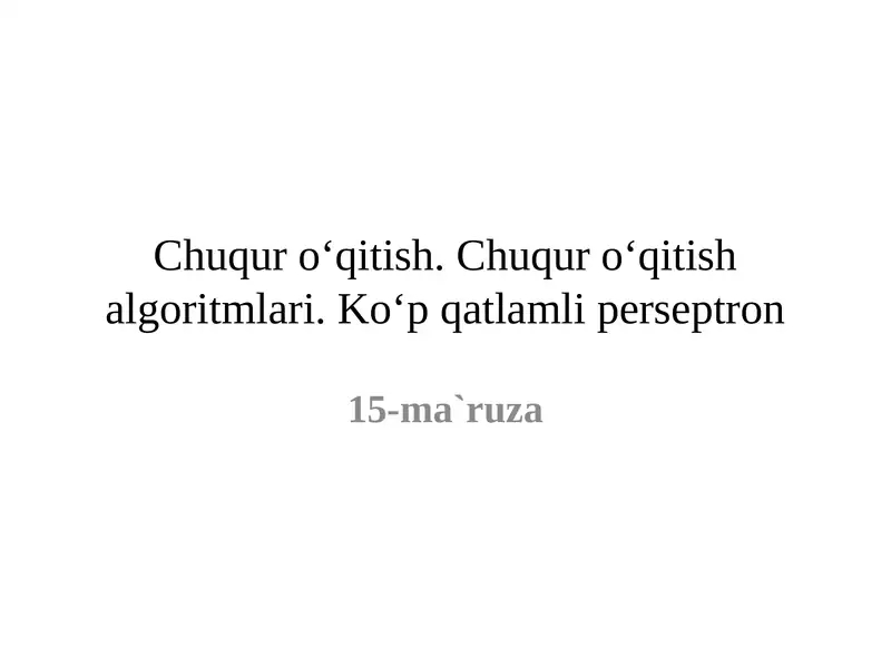 Chuquro‘qitish