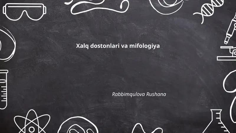 Xalq dostonlari va mifologiya