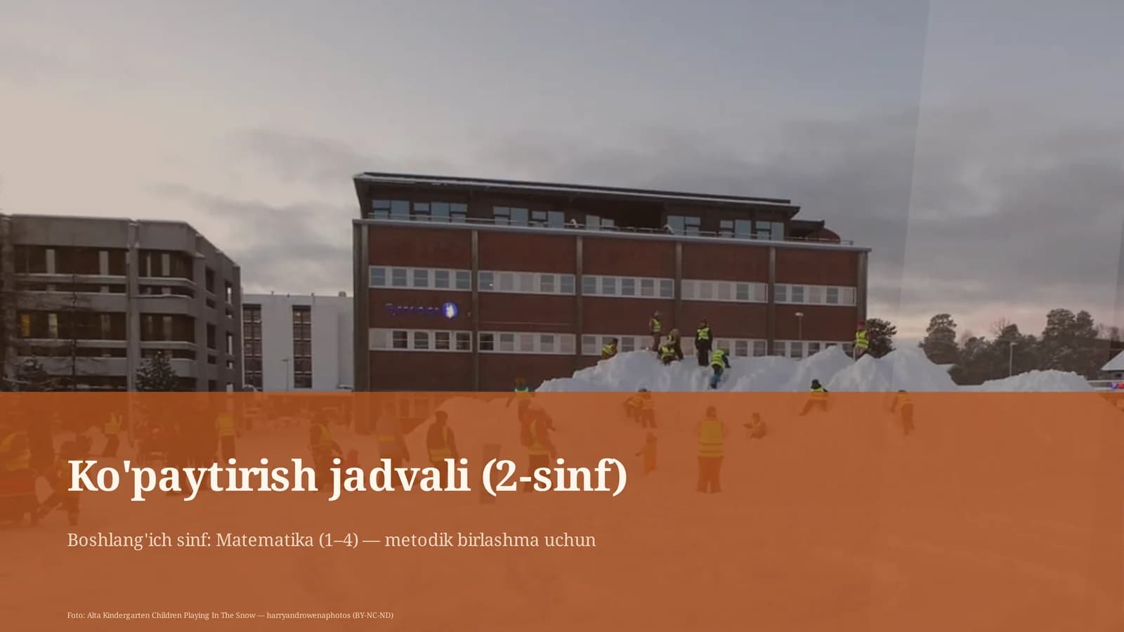 Ko'paytirish jadvali (2-sinf)