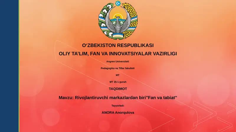 Fan va tabiat