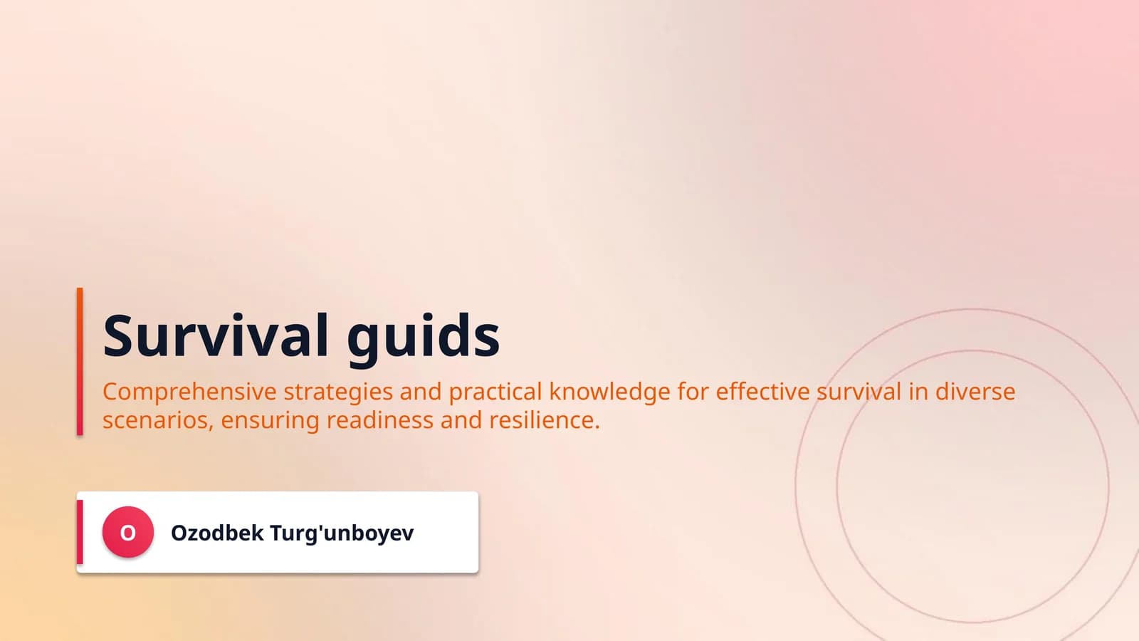 Survival guids