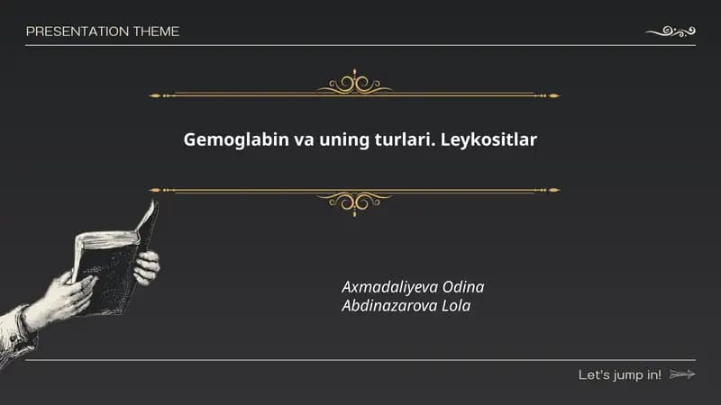 Gemoglabin va uning turlari. Leykositlar