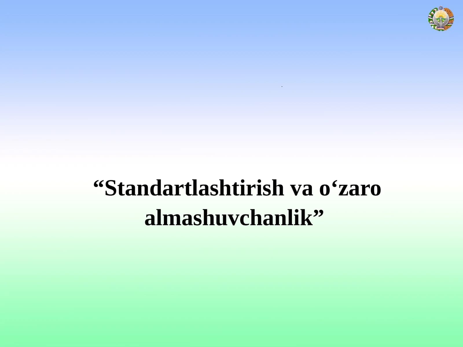 Yo‘ldashev A.X. Standartlashtirish asoslari
