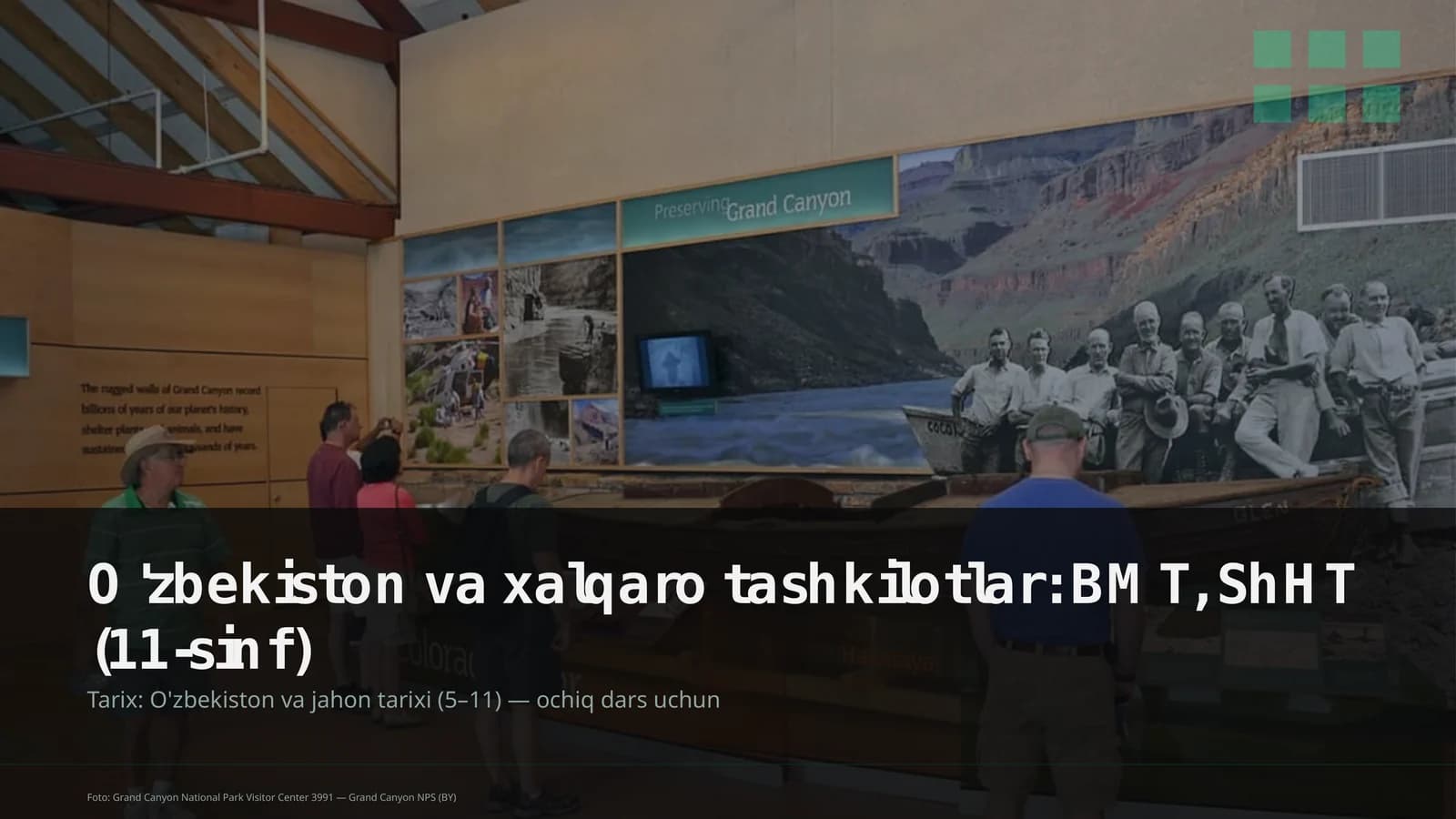 O'zbekiston va xalqaro tashkilotlar: BMT, ShHT (11-sinf)