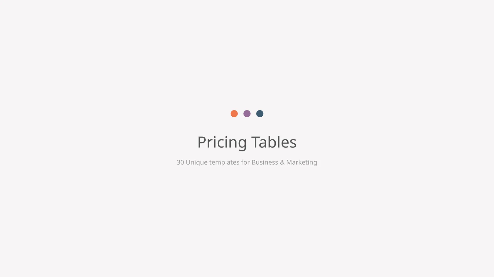 Unique Business & Marketing Templates