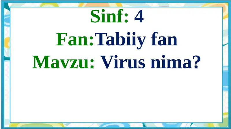 Virusnima?