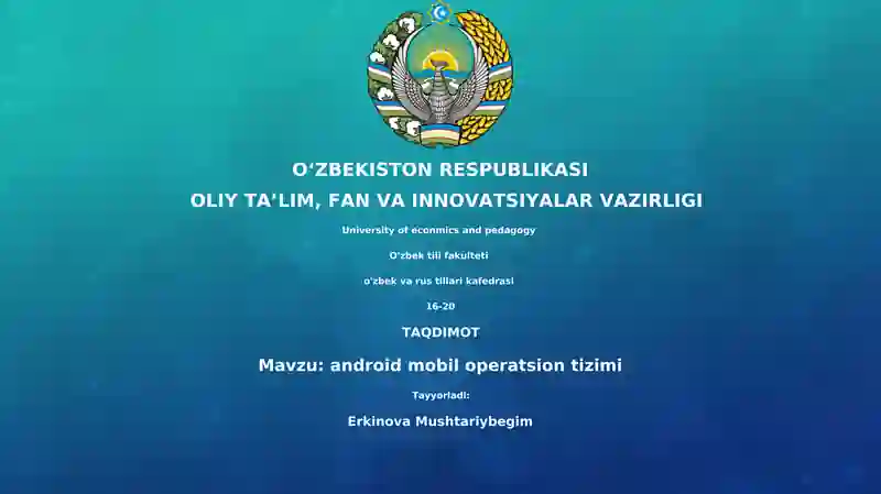 Android mobil operatsion tizimi
