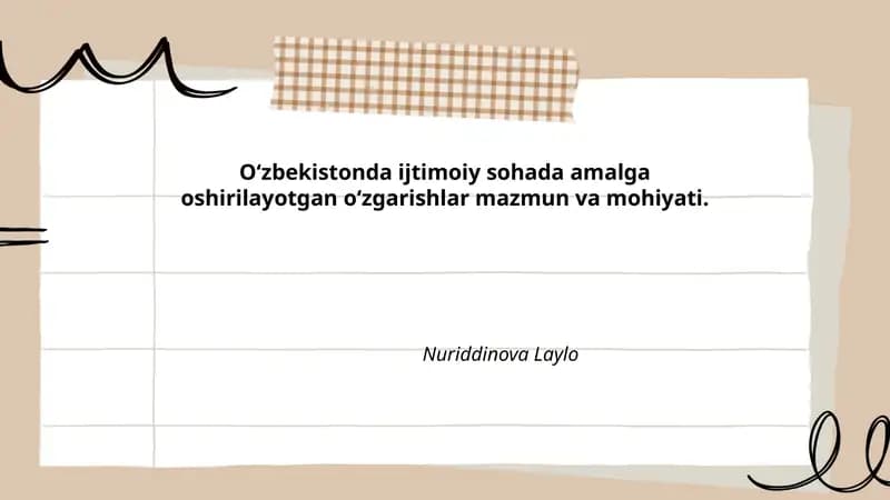O'zbekistonda ta'lim tizimidagi islohotlar