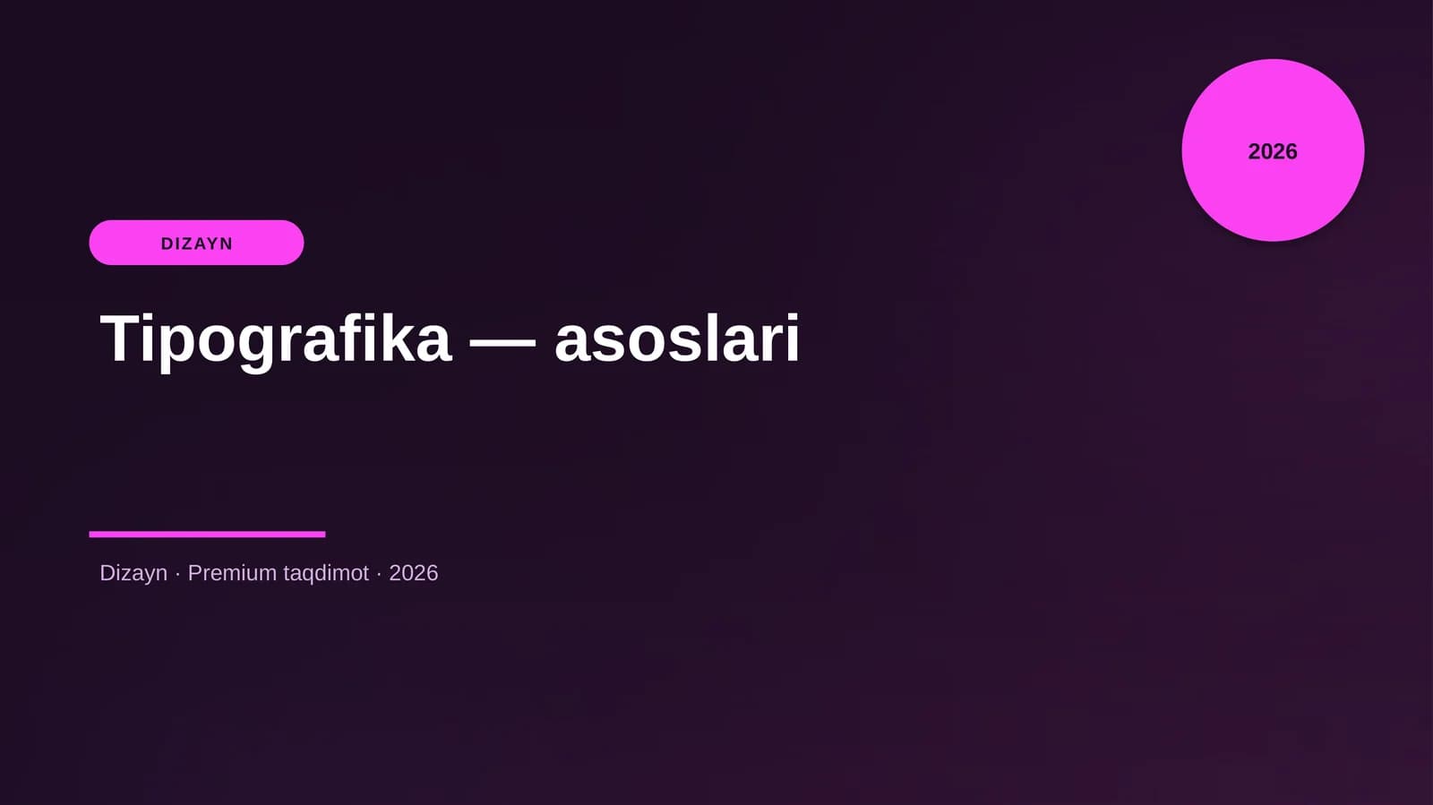 Tipografika — asoslari